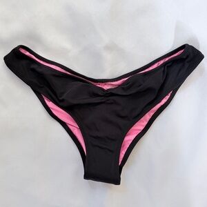 VS Pink Ruched Bikini Bottom